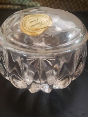 VTG Lead Crystal Trinket Bowl- Princess House 'Heritage' or 'Romance' Collection